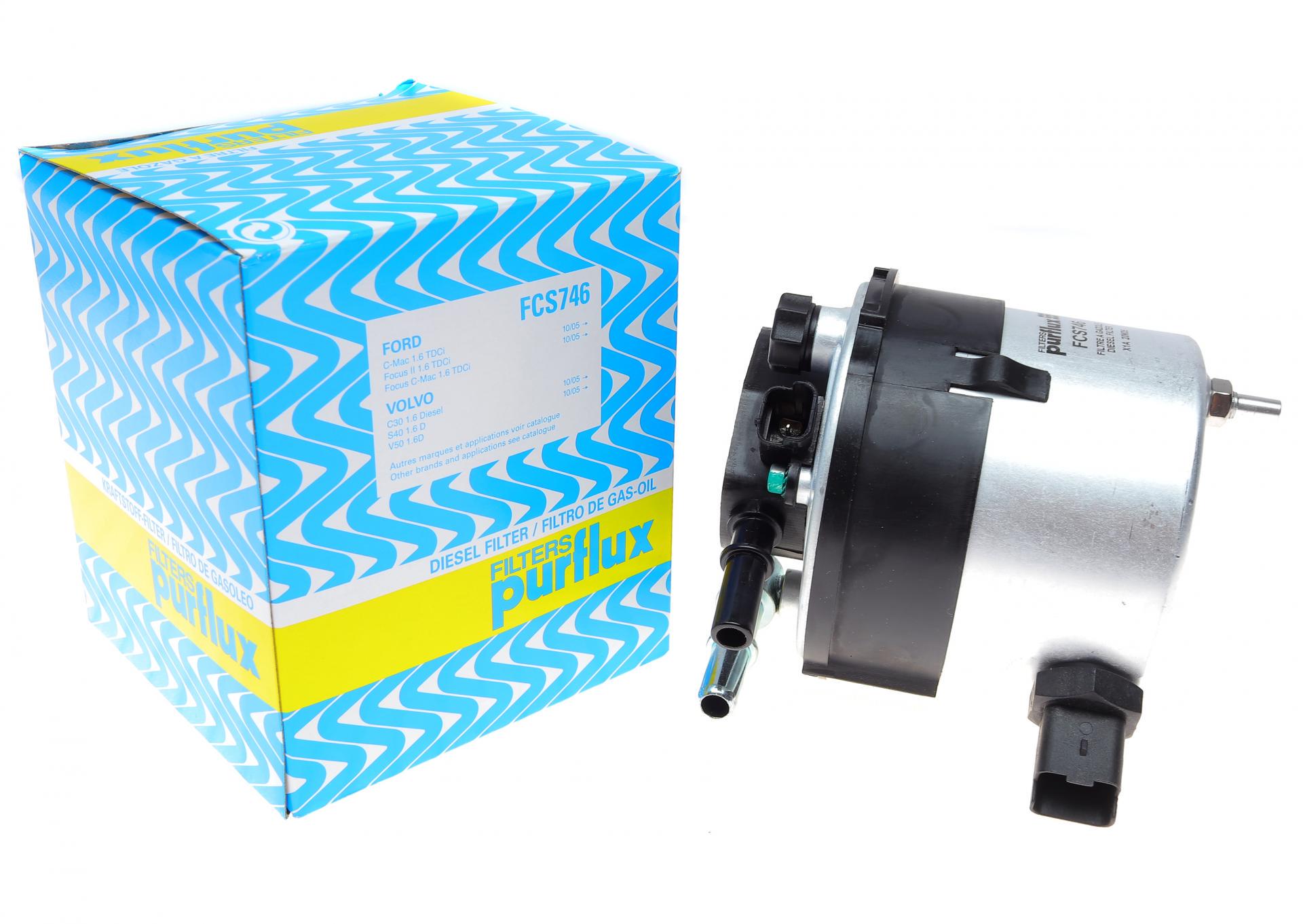 Фильтр топливный PURFLUX для Ford Fiesta/Focus 1,6TDCI 03- (FCS746)