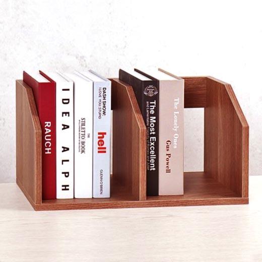 Полка книжная настольная из дерева Дорамия Шафран (КПА-014406)