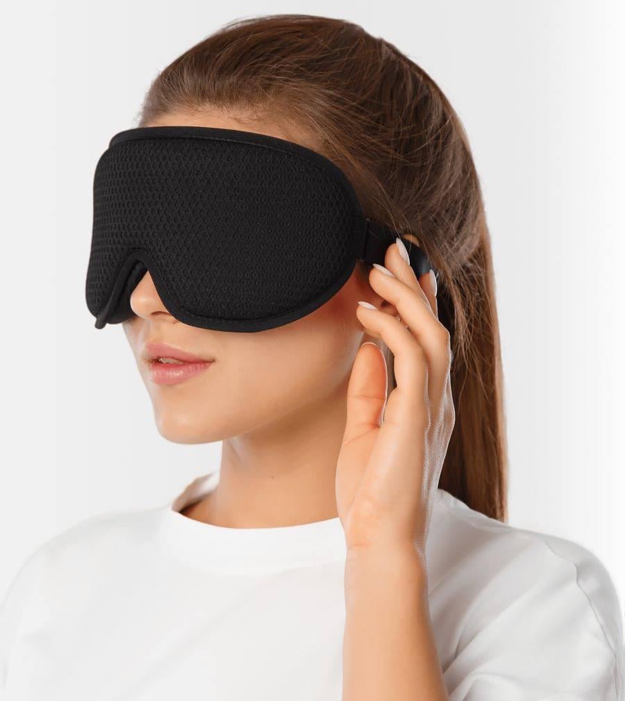 Маска для сна 3D Черный (7541)