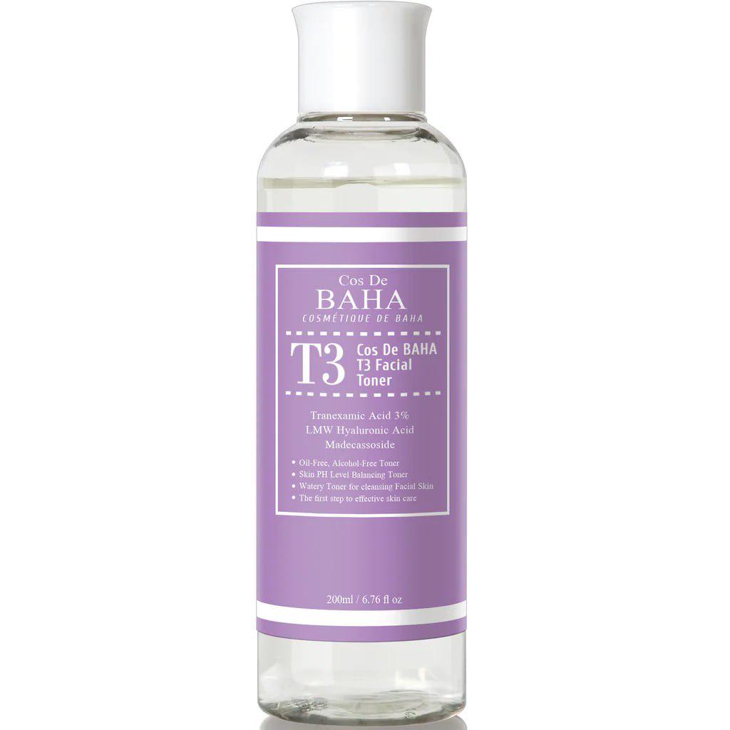 Тонер для лица с транексамовой кислотой COS DE BAHA Tranexamic 3% LMW HA Toner 200 мл