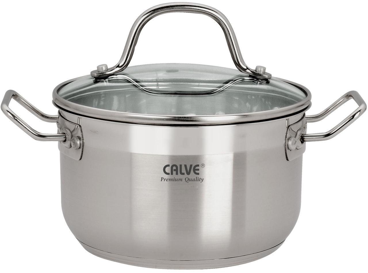 Кастрюля нержавеющая Calve с крышкой 18 см 2,5 л (CL-1070)