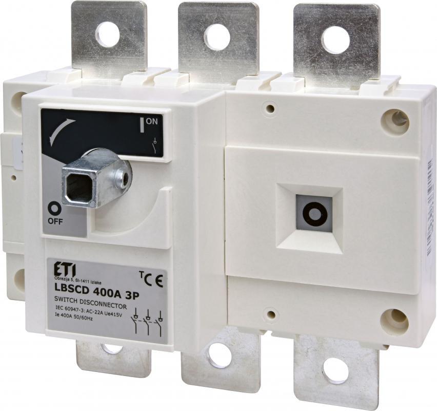 Выключатель нагрузки ETI LBSCD I-0 3P 400A 415 V (4661914) Выключатель нагрузки ETI LBSCD I-0 3P 400A 415 V (4661914)