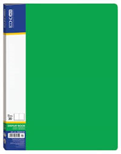 Папка Economix с 20 файлами А4 пластиковая Зеленый (E30602-04)