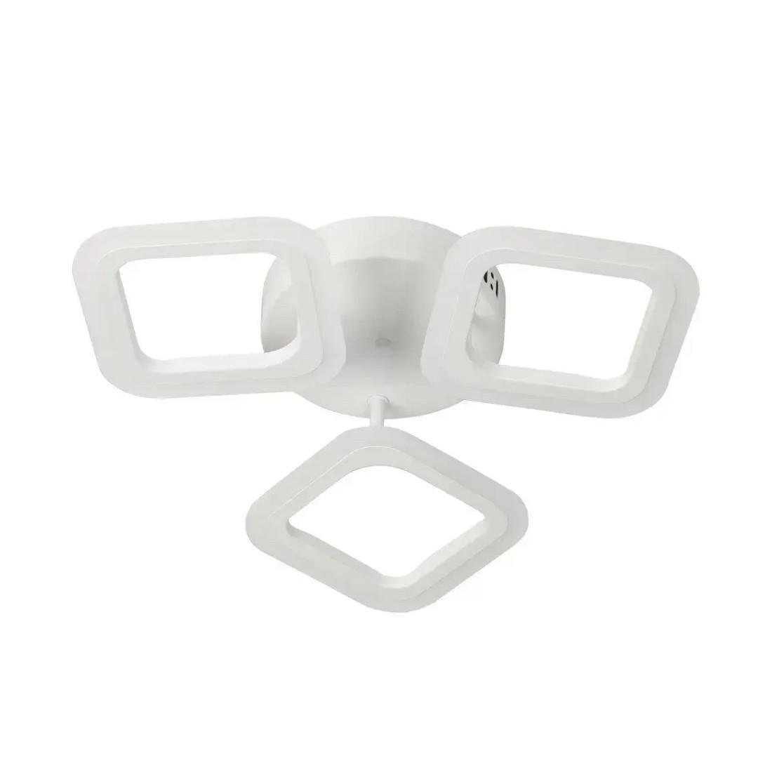 Люстра светодиодная Valeso 42W с акриловыми рассеивателями 3000-6500K Белый (G 2929/3 WT) - фото 3