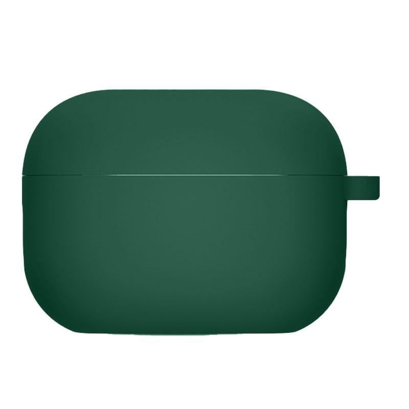 Футляр силіконовий Epik для навушників Airpods 4 з мікрофіброю Зелений/Pine green (00000075783_13)