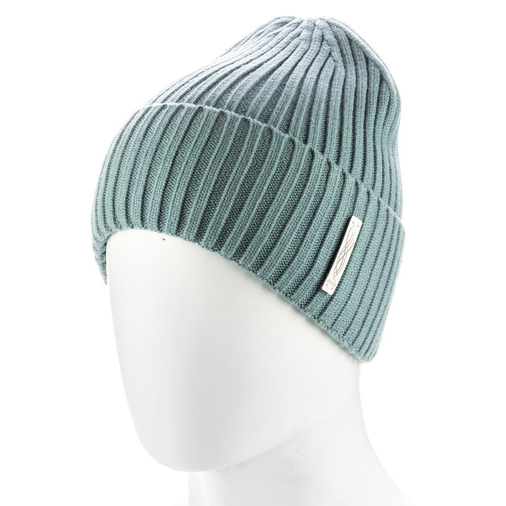 Шапка бини из вискозы на флисовой подкладке Atrics WH825 Темная мята - фото 1