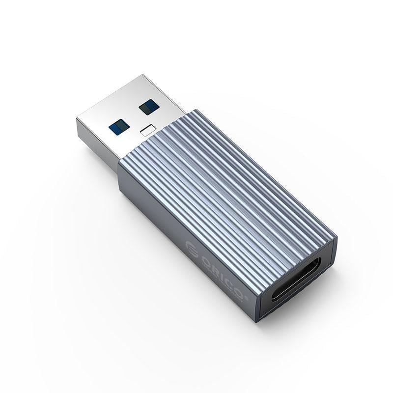 Кабель Orico USB-Type-C 10 Гбіт/с USB 3.1 15W USB-A на USB-C металевий Сірий (ORICO-AH-AC10-GY-BP) - фото 1