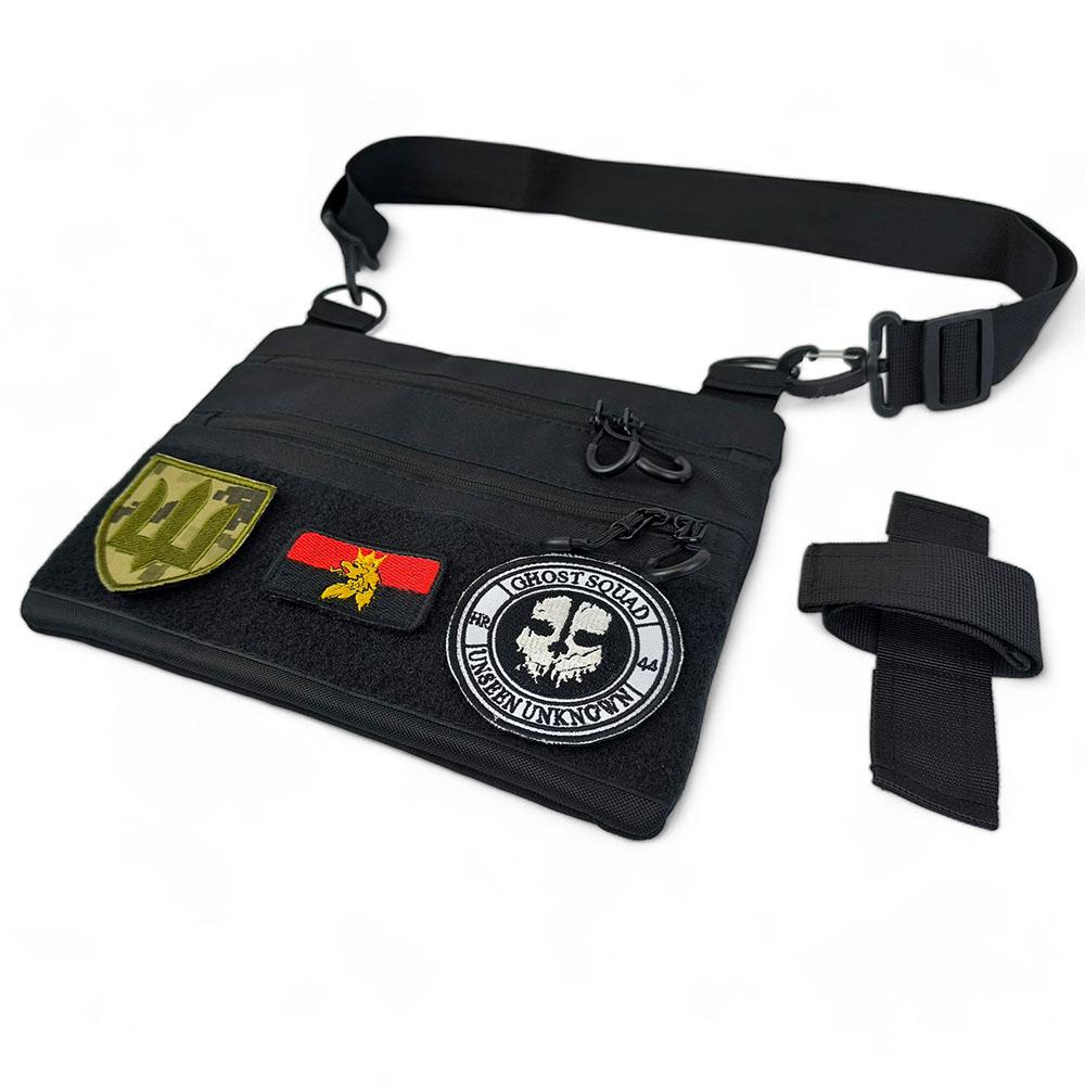 Сумка-кобура мужская 30х24 см Черный (521246) - фото 26 Сумка-кобура мужская 30х24 см Черный (521246) - фото 26