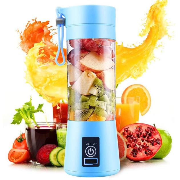 Блендер для коктейлей Smart Juice Cup Fruits NG-01 Синий (18546323) - фото 4