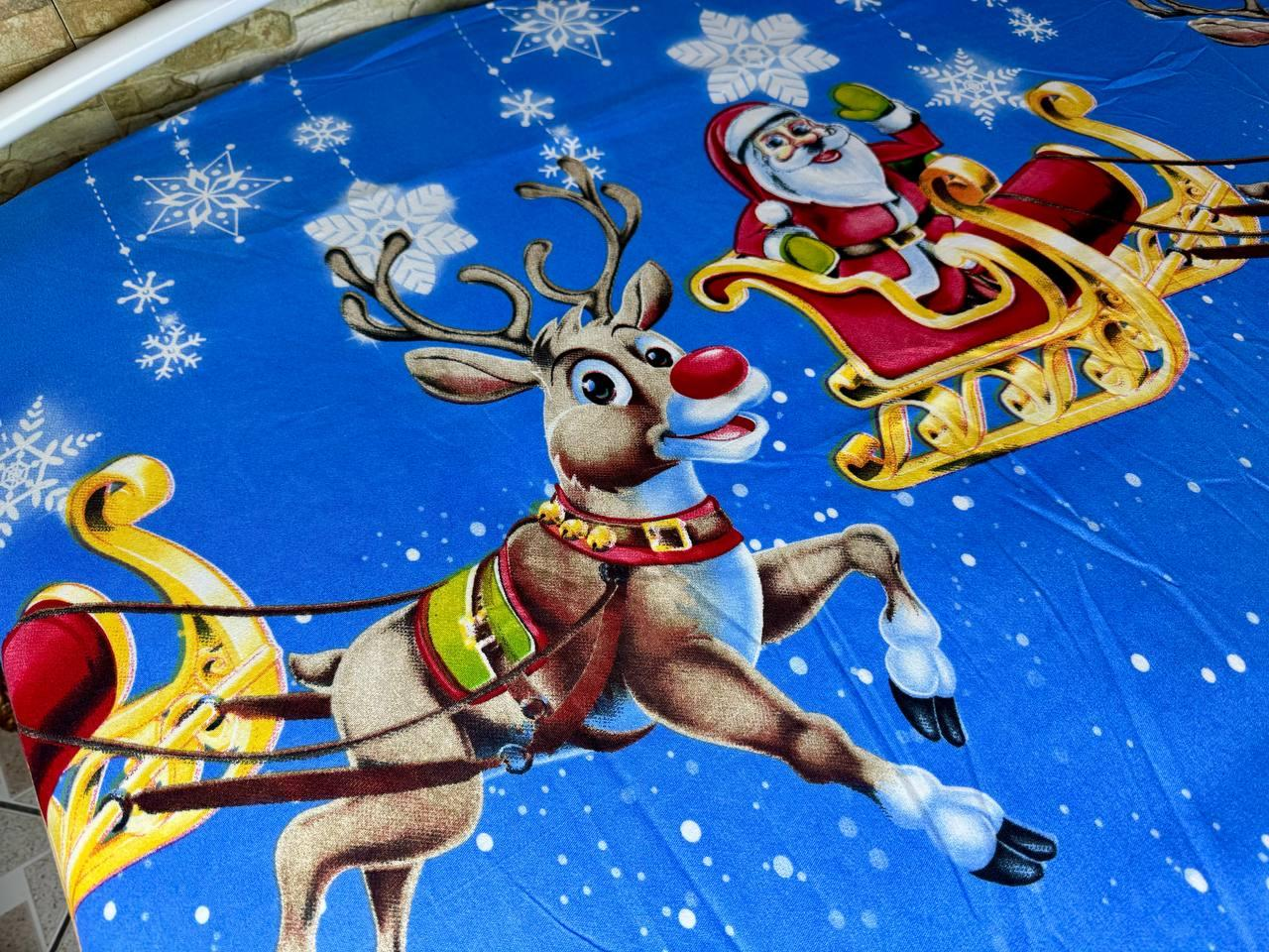 Простынь на резинке Новогодняя из сатина 180х200 см (S-NY-4/WP/x180) - фото 6 Простынь на резинке Новогодняя из сатина 180х200 см (S-NY-4/WP/x180) - фото 6