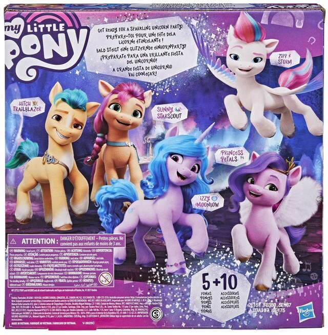 Игровой набор из 5 пони My Little Pony A New Generation Movie Unicorn Party Celebration Collection Pack - фото 3 Игровой набор из 5 пони My Little Pony A New Generation Movie Unicorn Party Celebration Collection Pack - фото 3