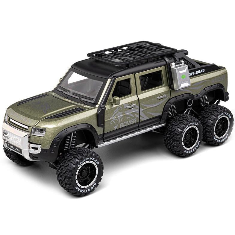 Игрушечная машинка Land Rover Defender 6x6 1:24 металлическая (28443981)