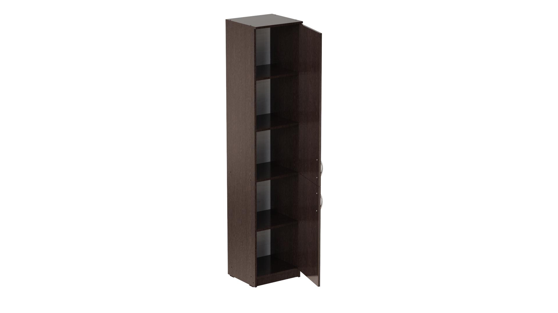 Пенал Ferrum-decor Анжело на 5 полиць з 2 дверима ДСП 16 мм 1900x400x380 мм Венге Магія (FRD-104919) Пенал Ferrum-decor Анжело на 5 полиць з 2 дверима ДСП 16 мм 1900x400x380 мм Венге Магія (FRD-104919)