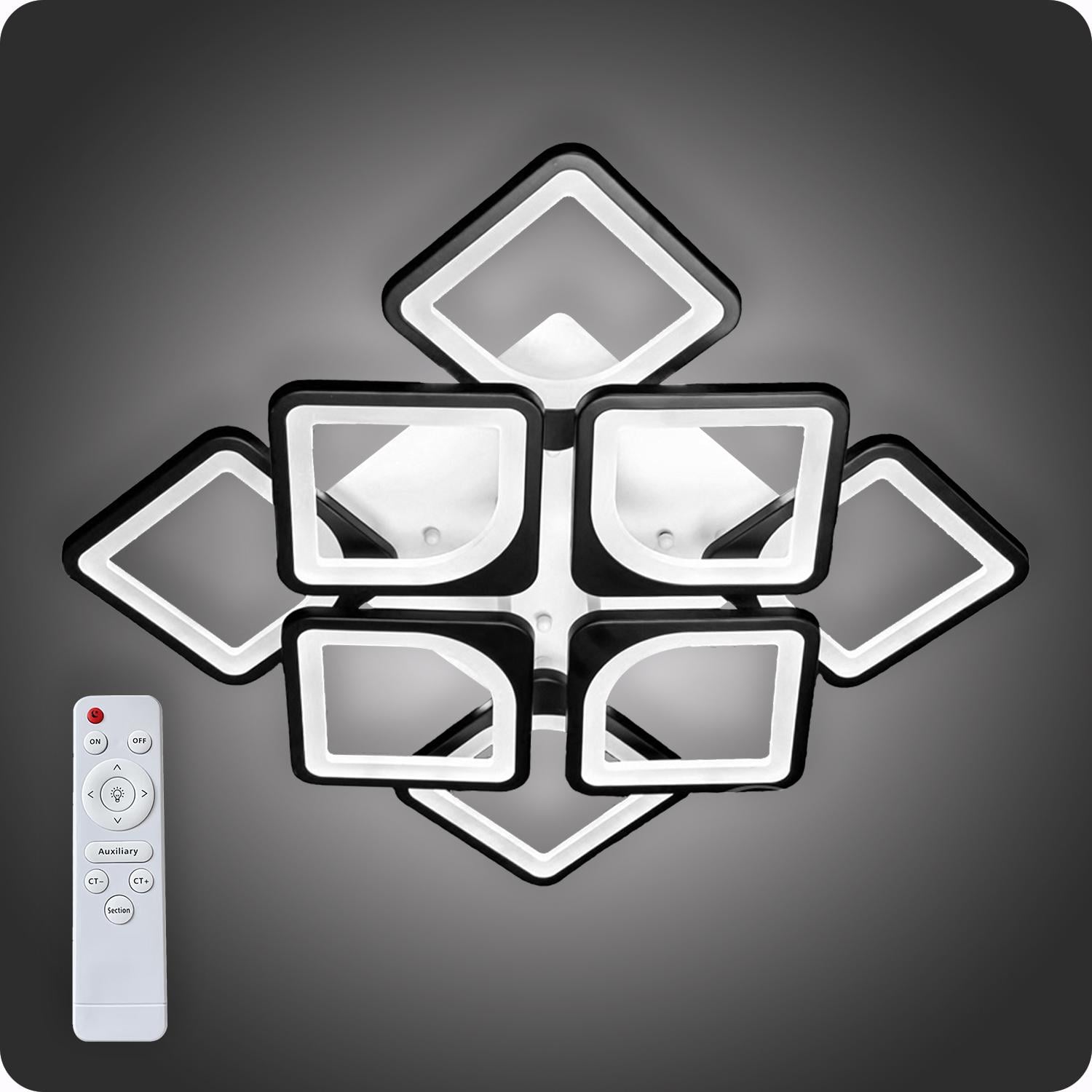 Люстра светодиодная 517 Dlight с пультом 115 Вт Черный (02031)