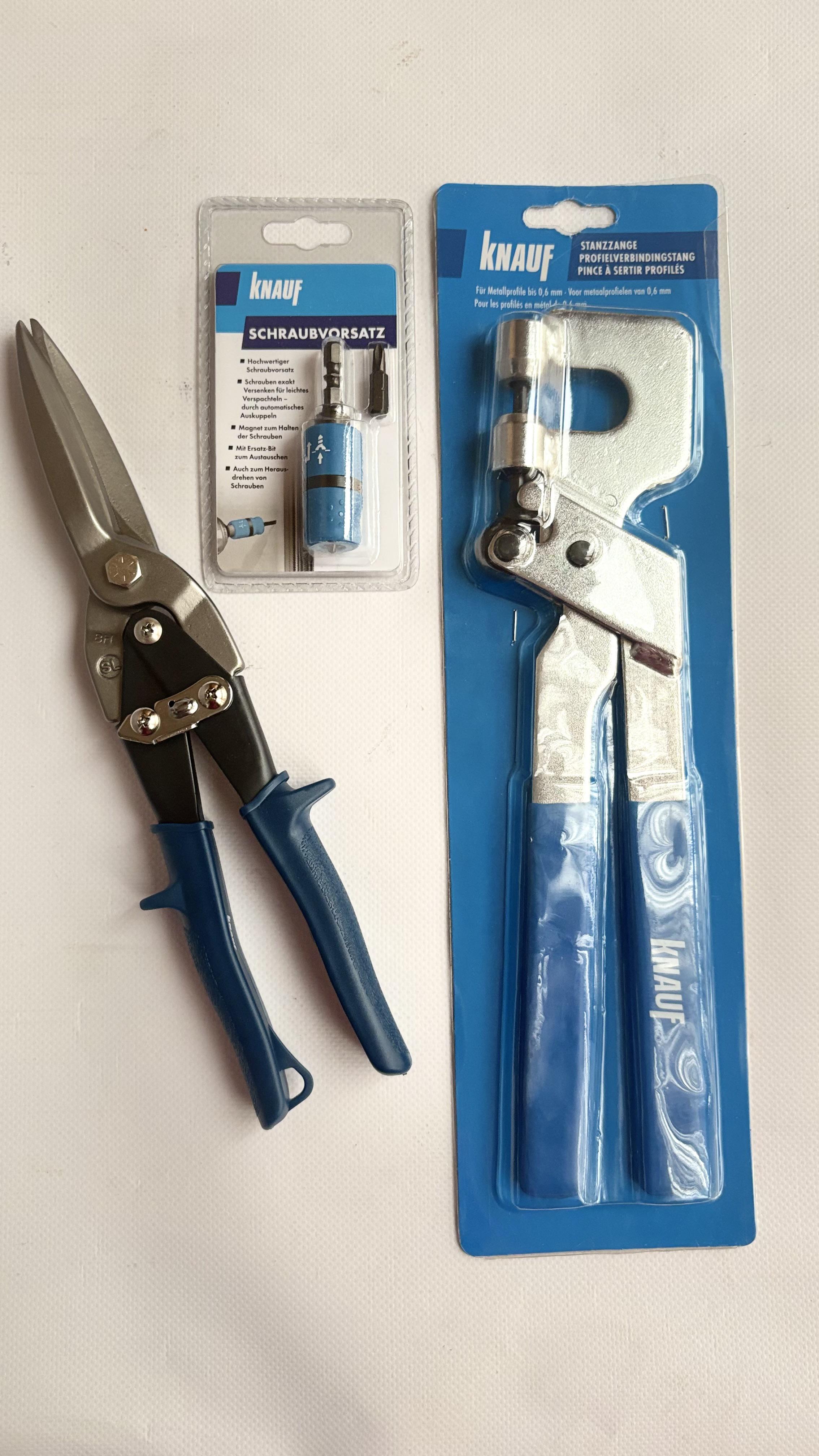 Набор профессиональных инструментов Knauf просекатель для профиля 300 мм/ограничитель бит/ножницы для металла (4525/3) - фото 5 Набор профессиональных инструментов Knauf просекатель для профиля 300 мм/ограничитель бит/ножницы для металла (4525/3) - фото 5