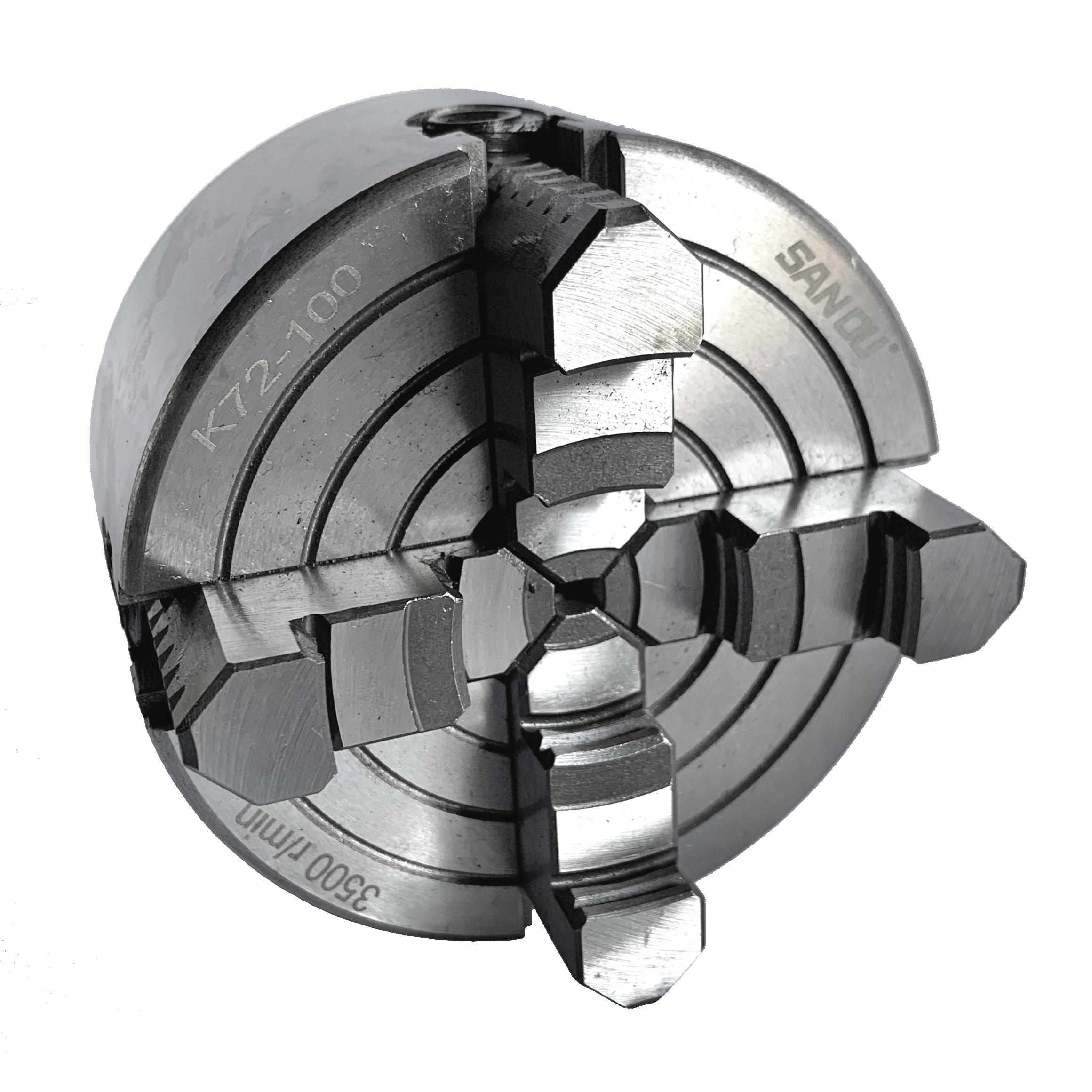 Патрон токарный Sanou K72-100 4х кулачковый 125 мм с независимыми кулачками