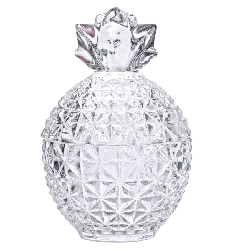 Цукерниця скляна Ананас із кришталевого скла з кришкою (HP-4-112) - фото 2 Цукерниця скляна Ананас із кришталевого скла з кришкою (HP-4-112) - фото 2