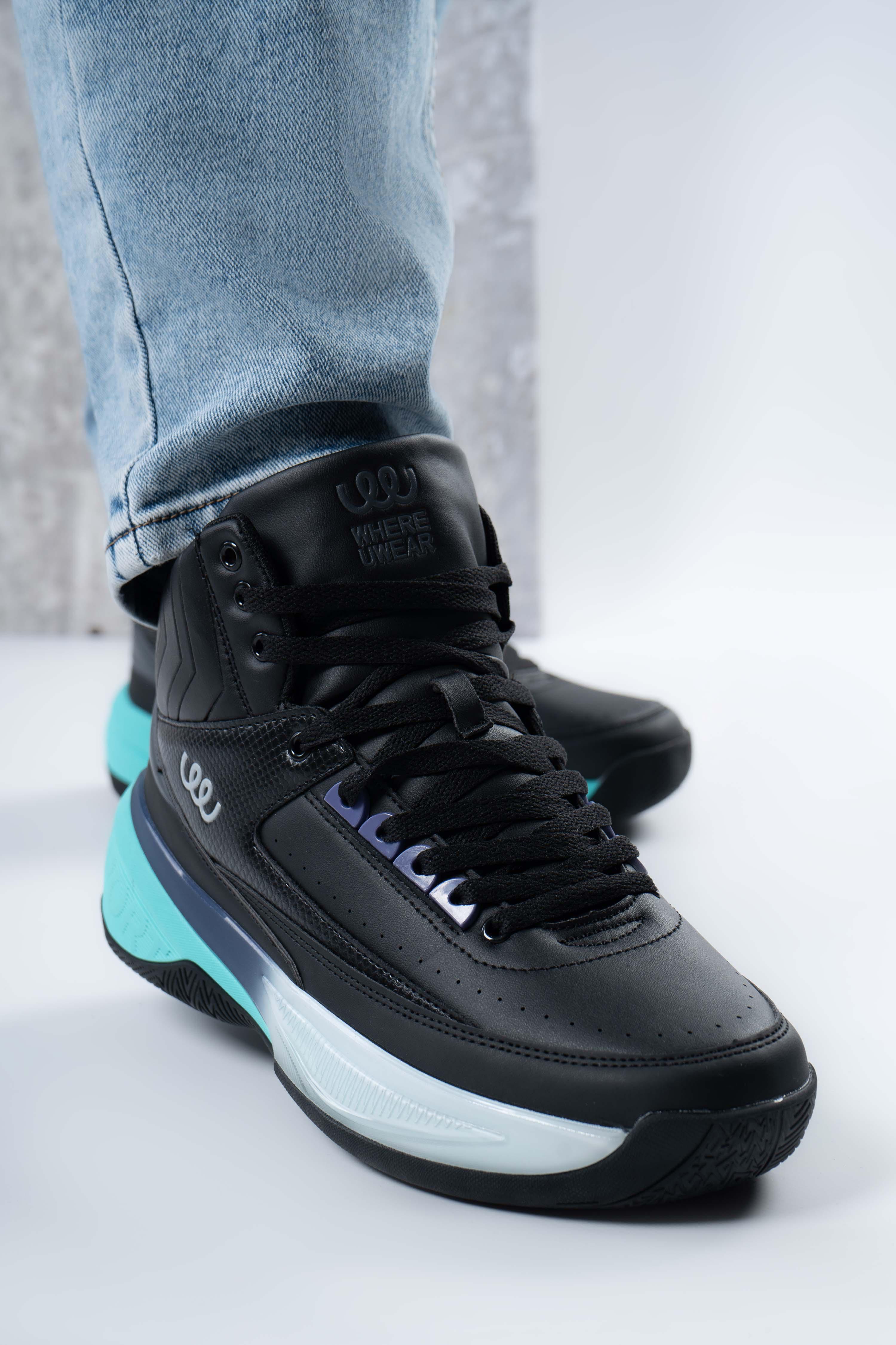 Кроссовки мужские высокие Where Uweare WUW6046-BLACK/TURQUOISE р. 40 Черный (346746_40) Кроссовки мужские высокие Where Uweare WUW6046-BLACK/TURQUOISE р. 40 Черный (346746_40)