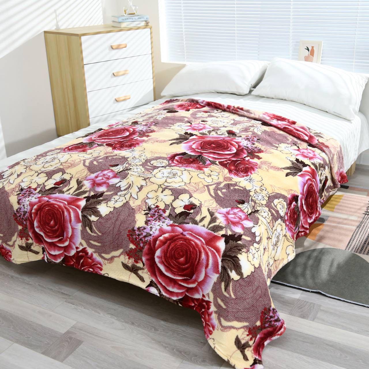 Плед-покрывало Malloory Home из микрофибры Розы 180x200 см Желто-красный (07-26-8) - фото 1 Плед-покрывало Malloory Home из микрофибры Розы 180x200 см Желто-красный (07-26-8) - фото 1