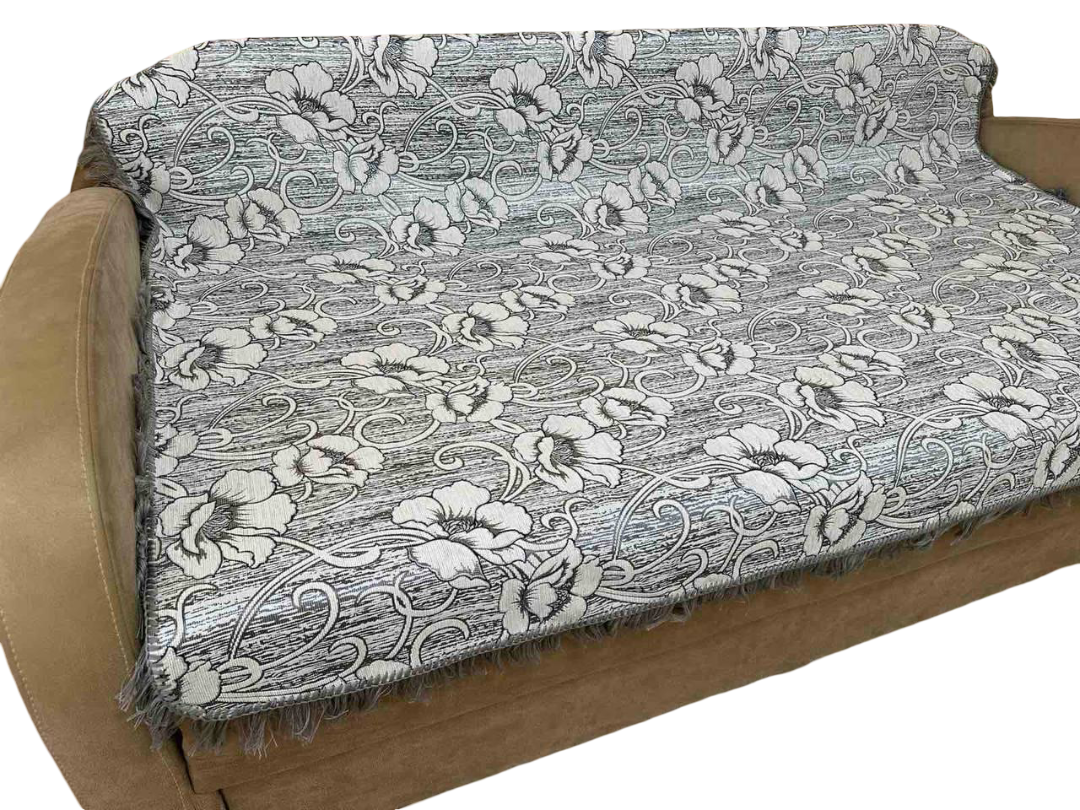 Покрывало гобелен на диван 150х200 см. Светло-серый (Д-gobelen-new-002-03)