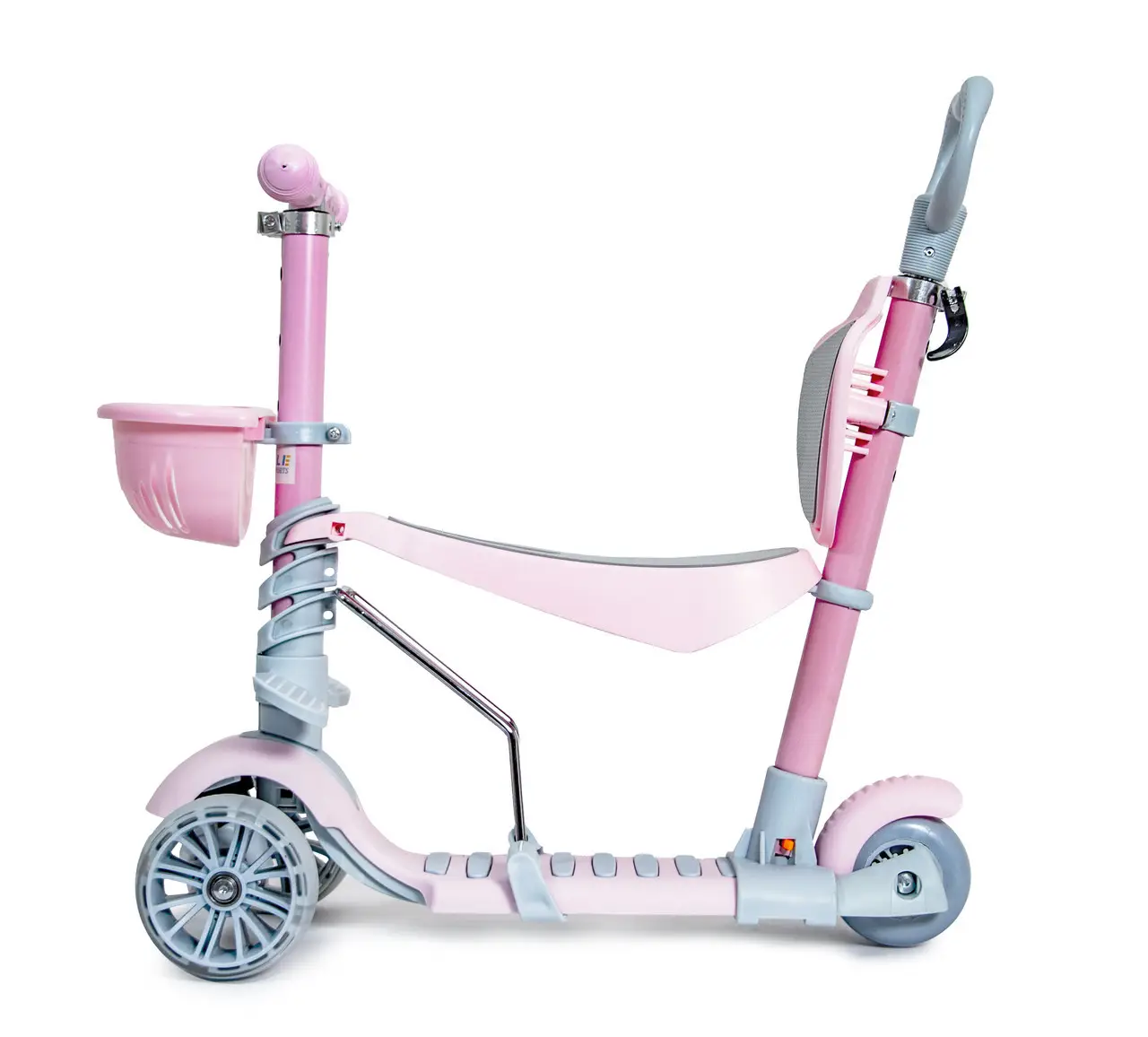 Триколісний дитячий самокат Scooter Рожевий - фото 2