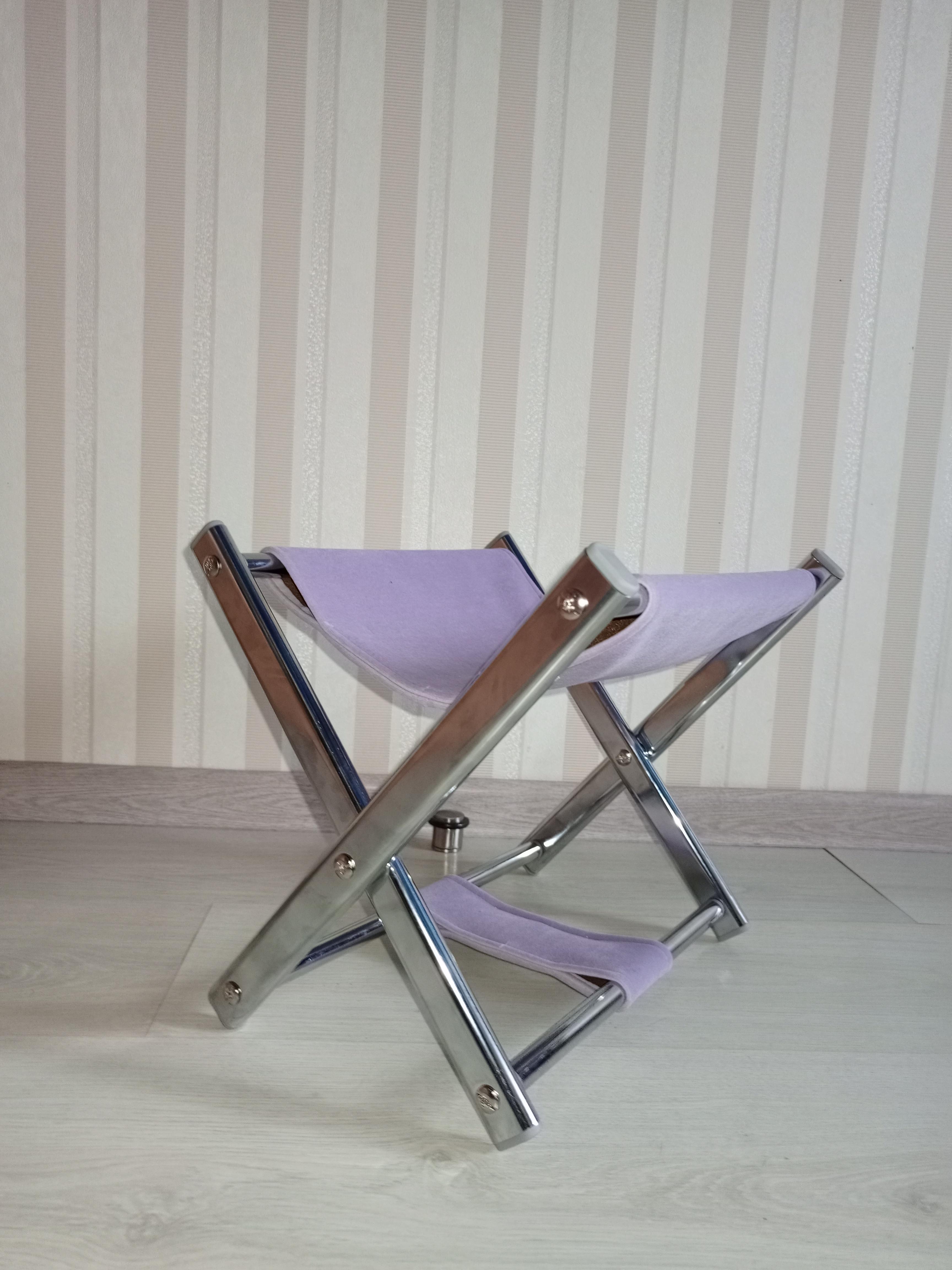 Подставка для сумки высота 31 см Сиреневый/Хром Подставка для сумки высота 31 см Сиреневый/Хром