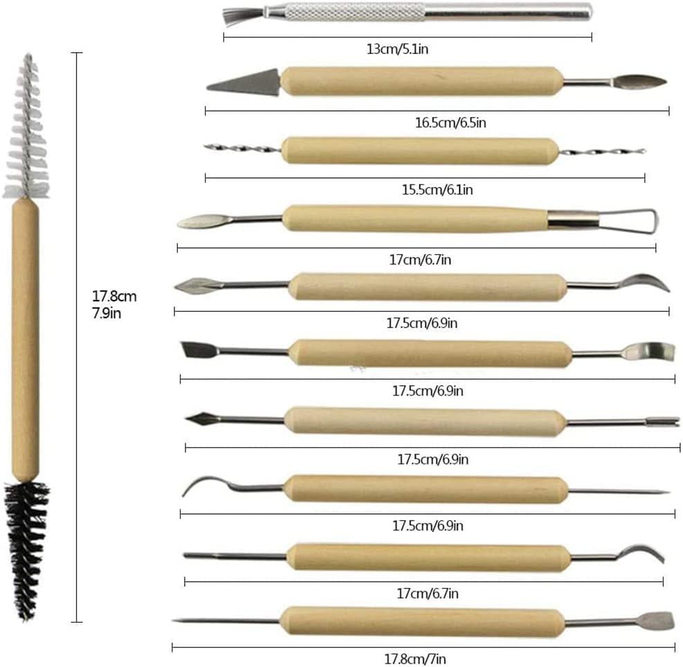 Инструменты для лепки из глины 11 шт. (0086) - фото 5 Инструменты для лепки из глины 11 шт. (0086) - фото 5