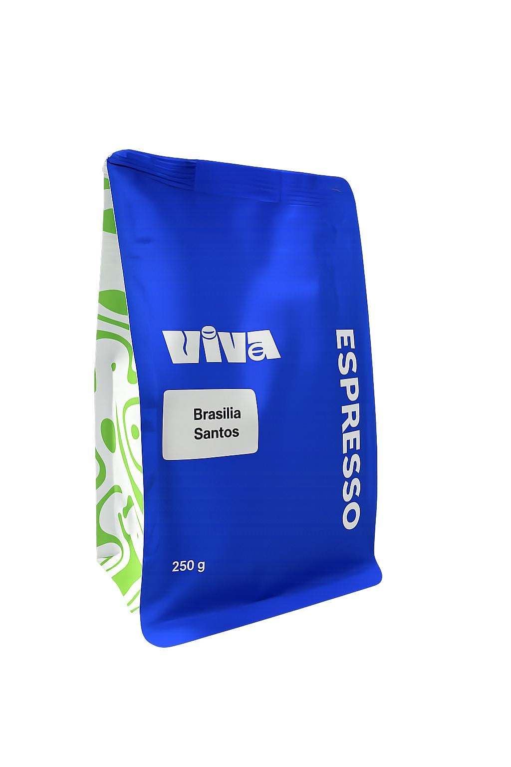 Кава зернова Viva Coffee Brasilia Santos 250 г (46)