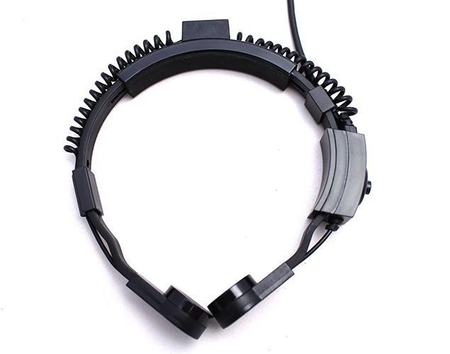 Ларингофон Mirkit LVE-1975-KPD с выносной кнопкой PTT с разъемом 2 pin