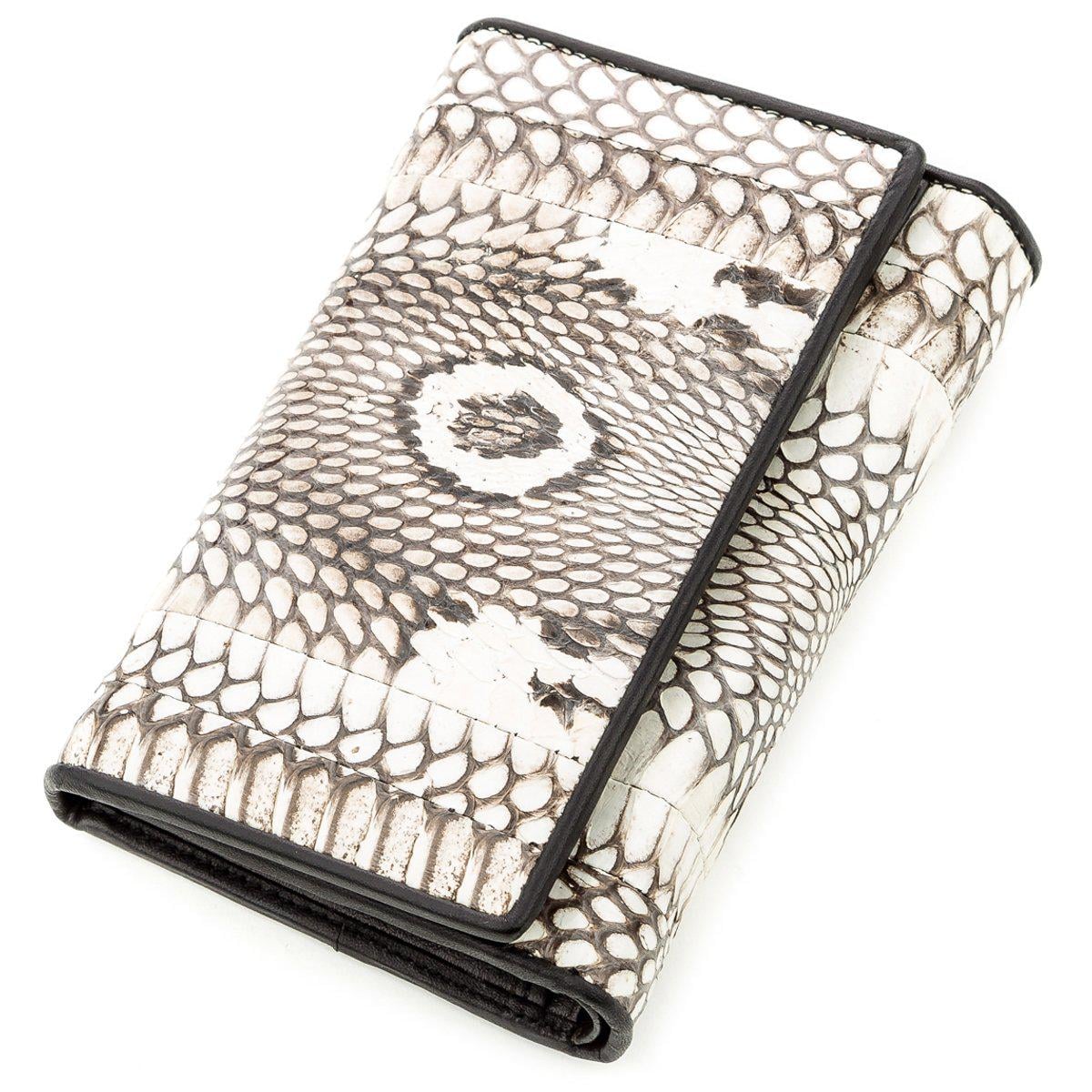 Кошелек Snake leather 18546 кожа Серый (23834)