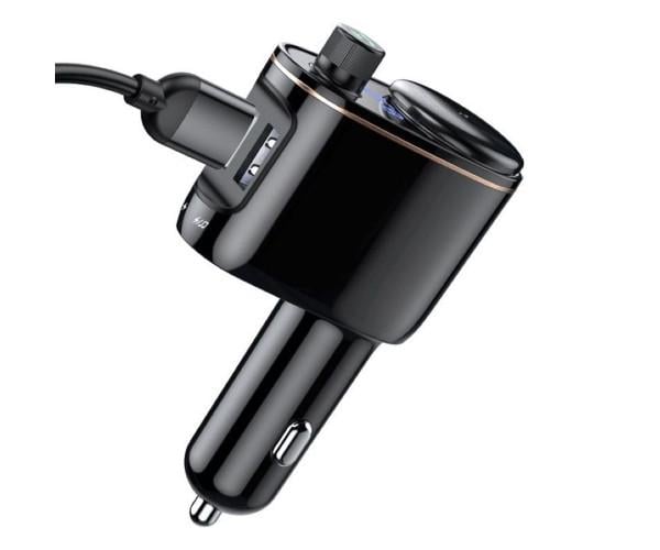 Модулятор FM автомобільний зарядний BASEUS Lokomotive S-06 CCALL-RH01 Black - фото 4 Модулятор FM автомобільний зарядний BASEUS Lokomotive S-06 CCALL-RH01 Black - фото 4