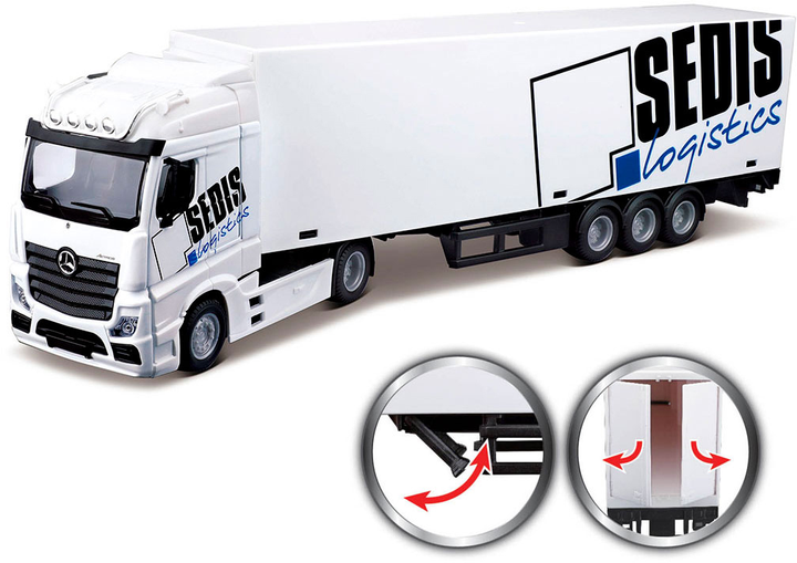 Автомодель Bburago Фура Mercedes-Benz Actros 1:43 (18-31471) - фото 2