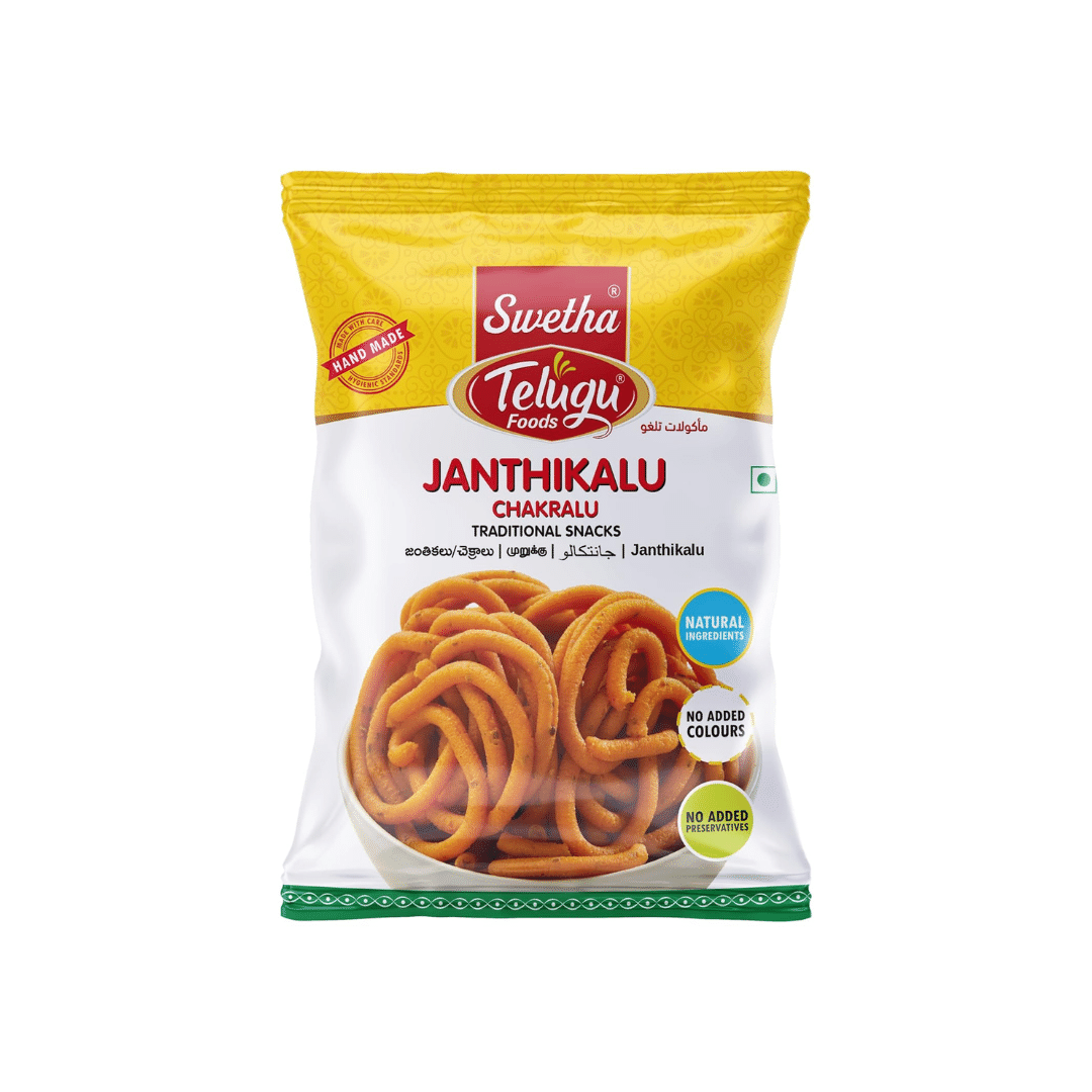 Снек Telugu Foods Хрустящие спирали из рисовой муки 170 г