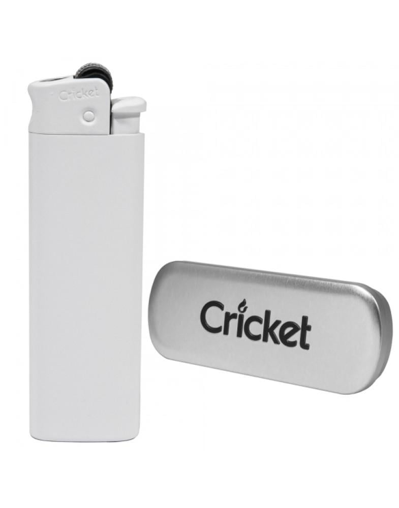 Зажигалка Cricket Turbo Metal White