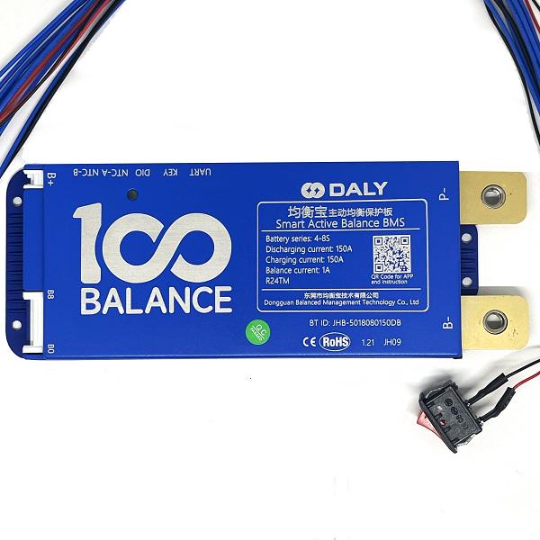 Плата Smart BMS DALY 4-8S 150A without CAN +1А active balancе+BT - фото 2