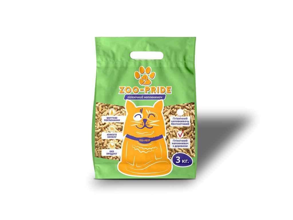 Наполнитель Zoo-Pride древесный светлый 3 кг (752767) Наполнитель Zoo-Pride древесный светлый 3 кг (752767)