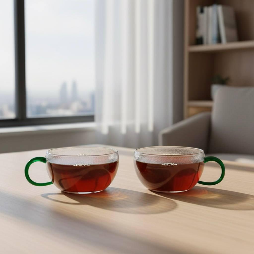 Комплект чайных чашек Green 2 шт. 200 мл - фото 4