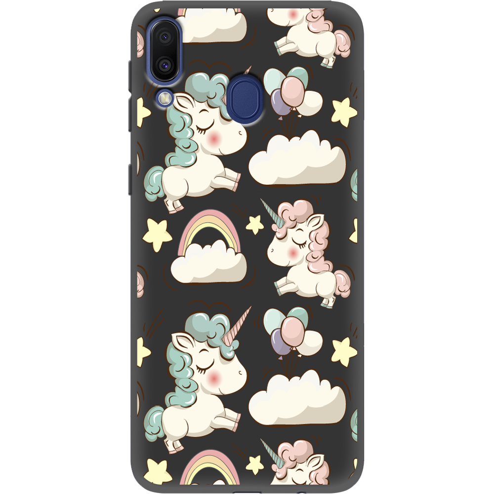 Чохол BoxFace Samsung M205 Galaxy M20 Unicorns Чорний силікон (36205-cc2-36624)