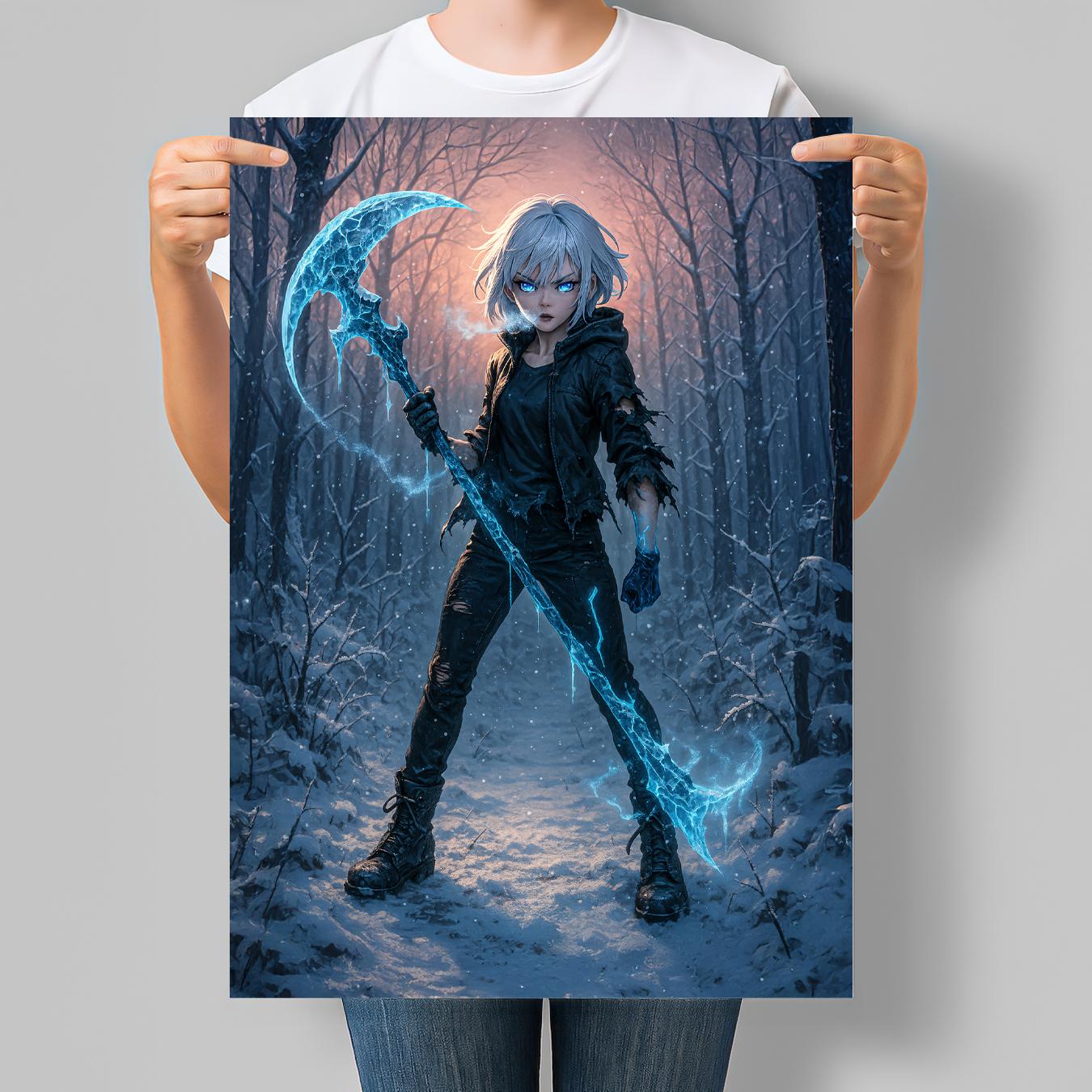Постер в стиле аниме Ice Rebel 30x42 см A3 без рамки (ANIME111_A3)