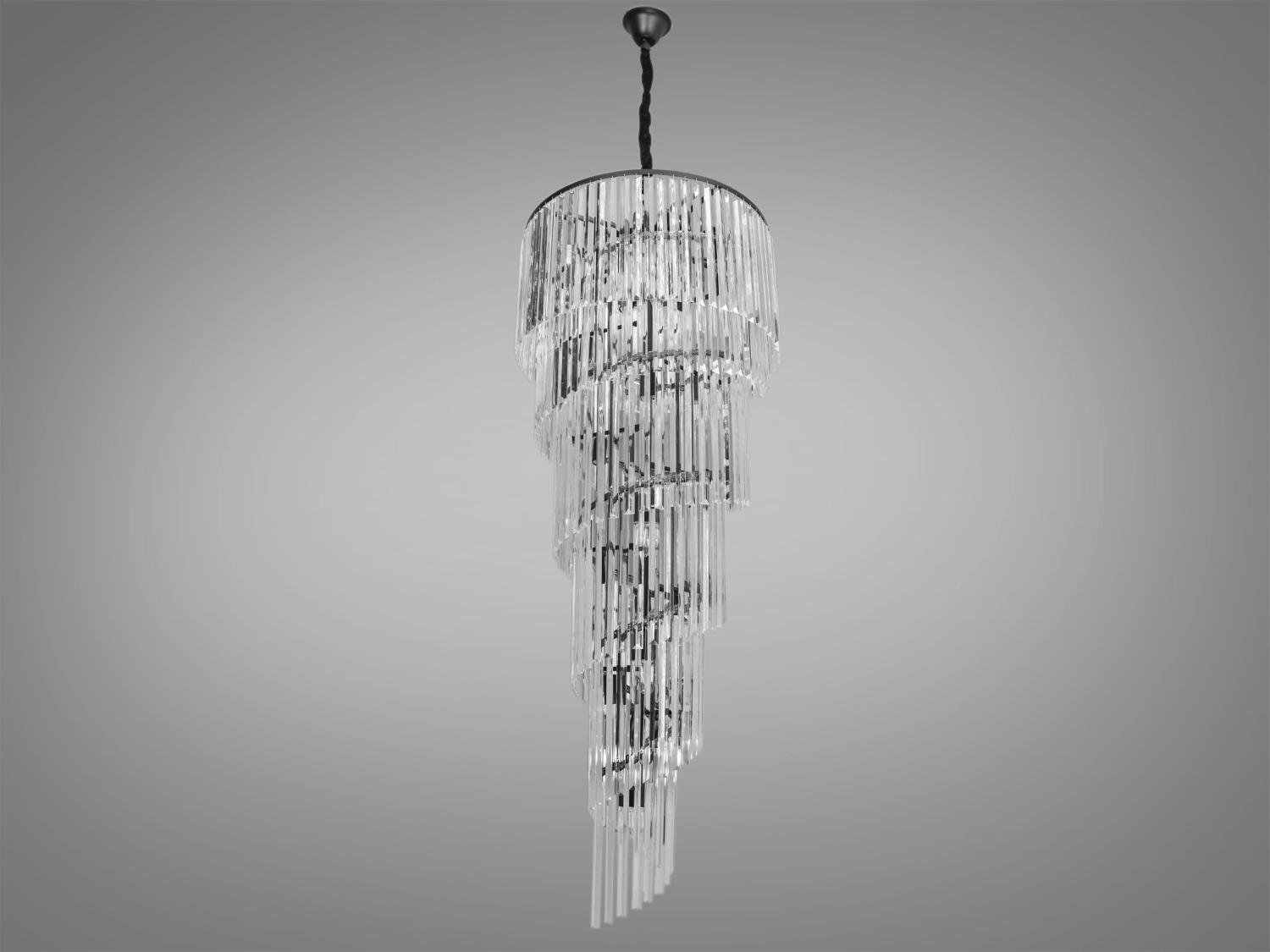 Люстра хрустальная подвесная 40 Вт Черный (18016/1000xH3300BK) Люстра хрустальная подвесная 40 Вт Черный (18016/1000xH3300BK)