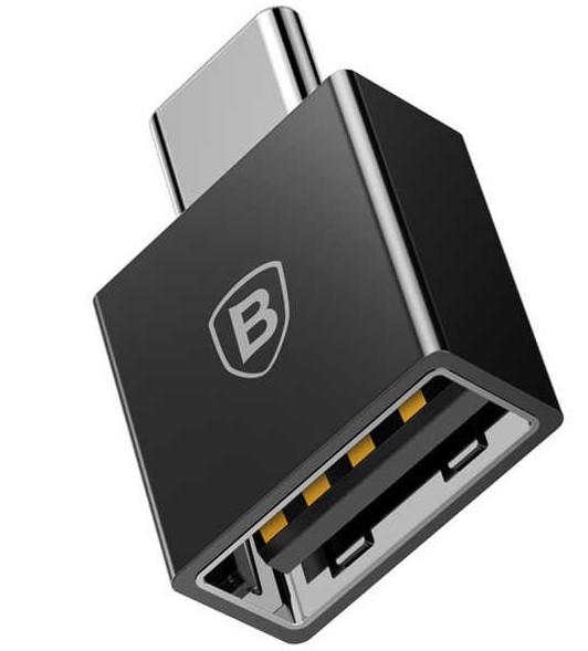 Переходник Baseus Exquisite Type-C OTG 2,4 A Black