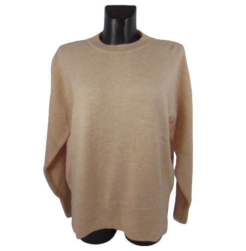 Джемпер женский Mixray 6681 oversize Персиковый (1816007176)