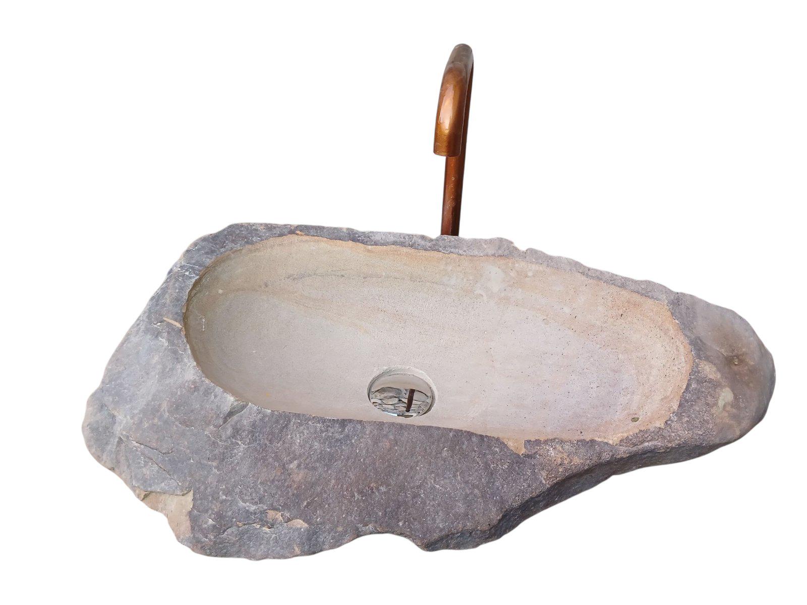 Раковина з рідкісного натурального каменю 64х33х14 см Раковина з рідкісного натурального каменю 64х33х14 см