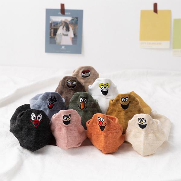 Носки женские M00393 с эмодзи хлопковые 10 пар - фото 5 Носки женские M00393 с эмодзи хлопковые 10 пар - фото 5