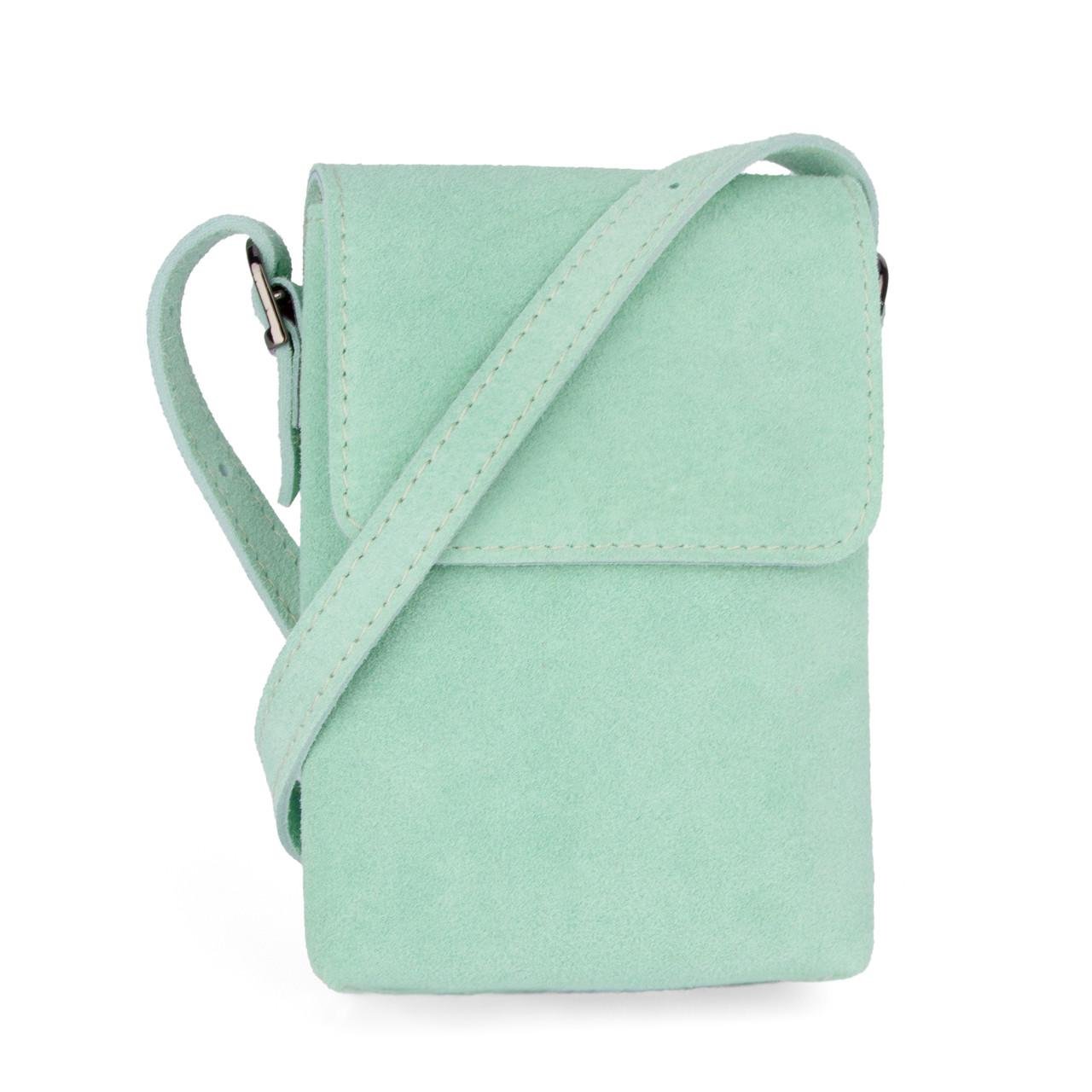 Сумка для телефону жіноча замшева Virginia Conti 03804 Зелений чай (2629431811) Сумка для телефону жіноча замшева Virginia Conti 03804 Зелений чай (2629431811)