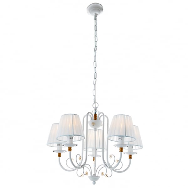 Подвесная люстра Flora с абажурами 5 ламп (FN001/5)