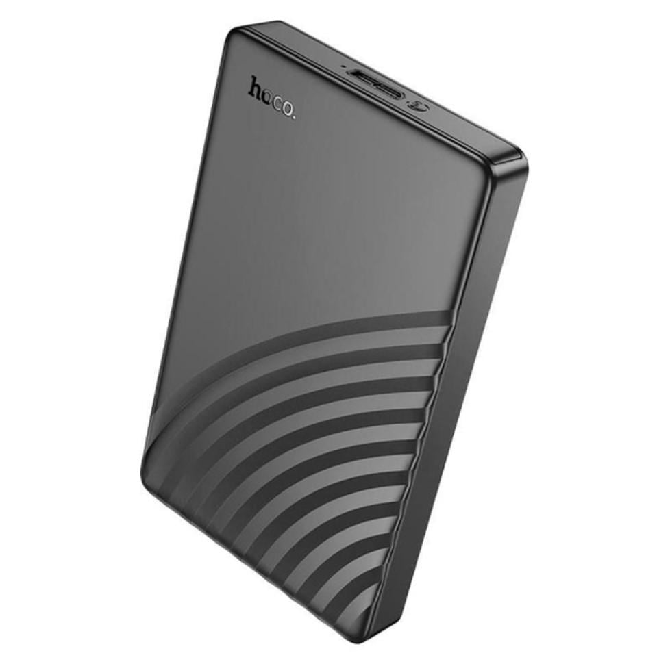 Карман Hoco HB46 USB3.0 для внешних дисков HDD/SSD 2,5" SATA Black (2487114576)