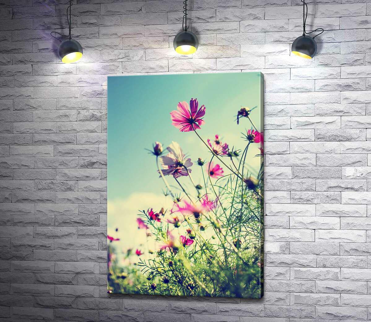 Картина ArtPoster Густое цветение тоненьких космей 87x130 см Модуль №1 (002937)