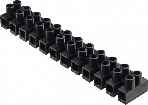 Колодка клеммная АСКО-Укрем ЕМ 12P 6А 6 мм2 тип Н Черный (U0130040049)