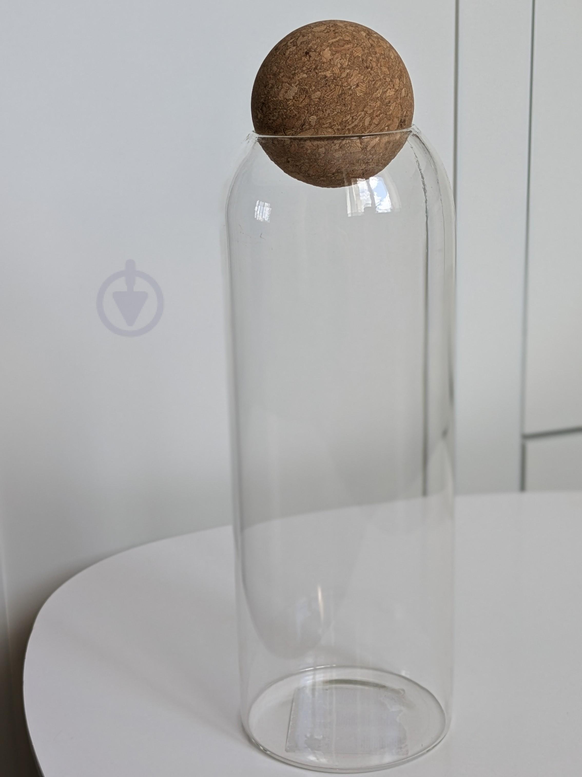 Графин с пробковой пробкой 1,4 л Прозрачный (28436739) Графин с пробковой пробкой 1,4 л Прозрачный (28436739)